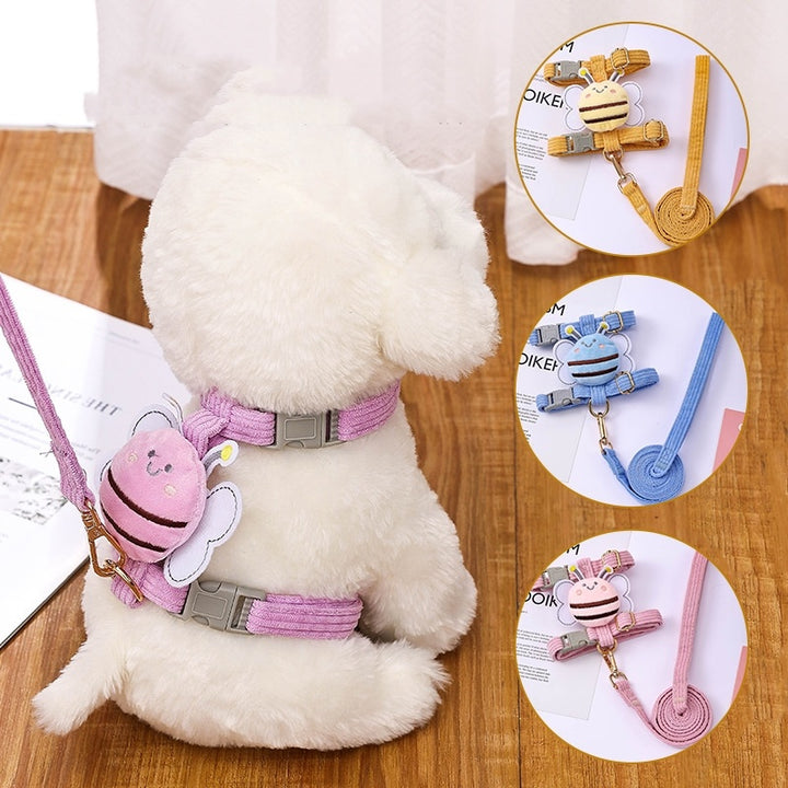 Cute Traction Rope Dog Vest