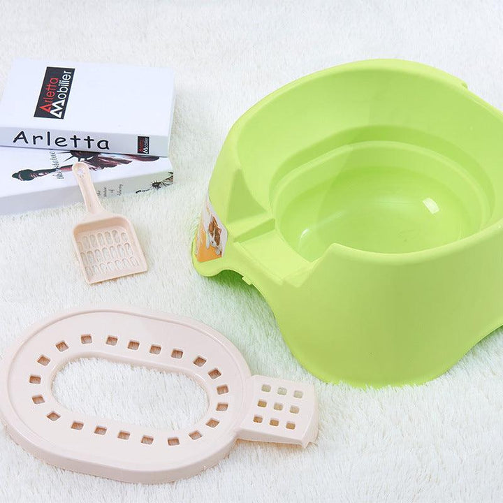Spillproof Semi-enclosed Cat Litter Tray