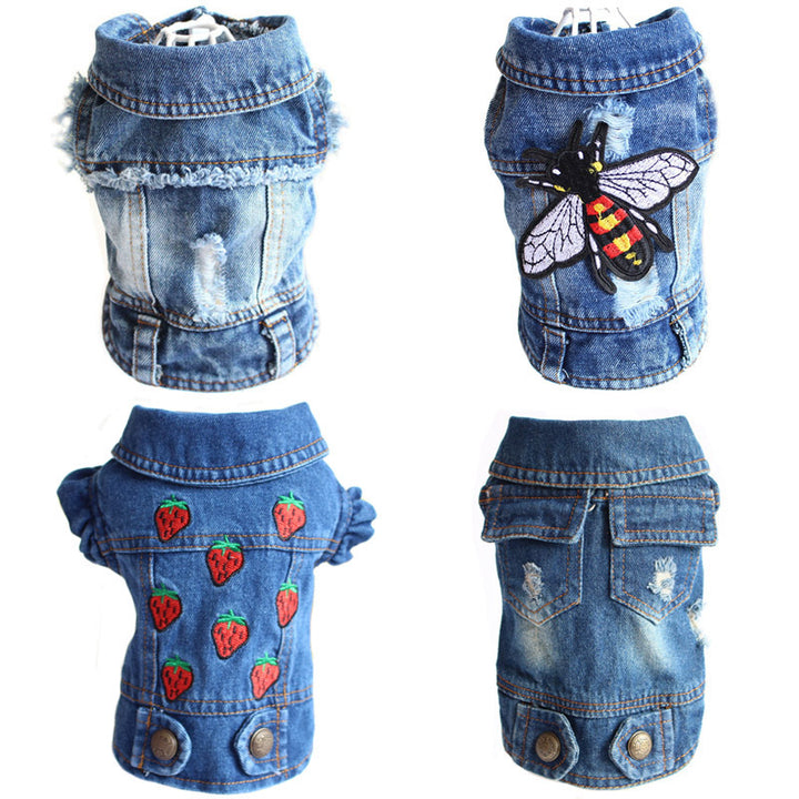 Denim Jacket Jeans Pet Vest