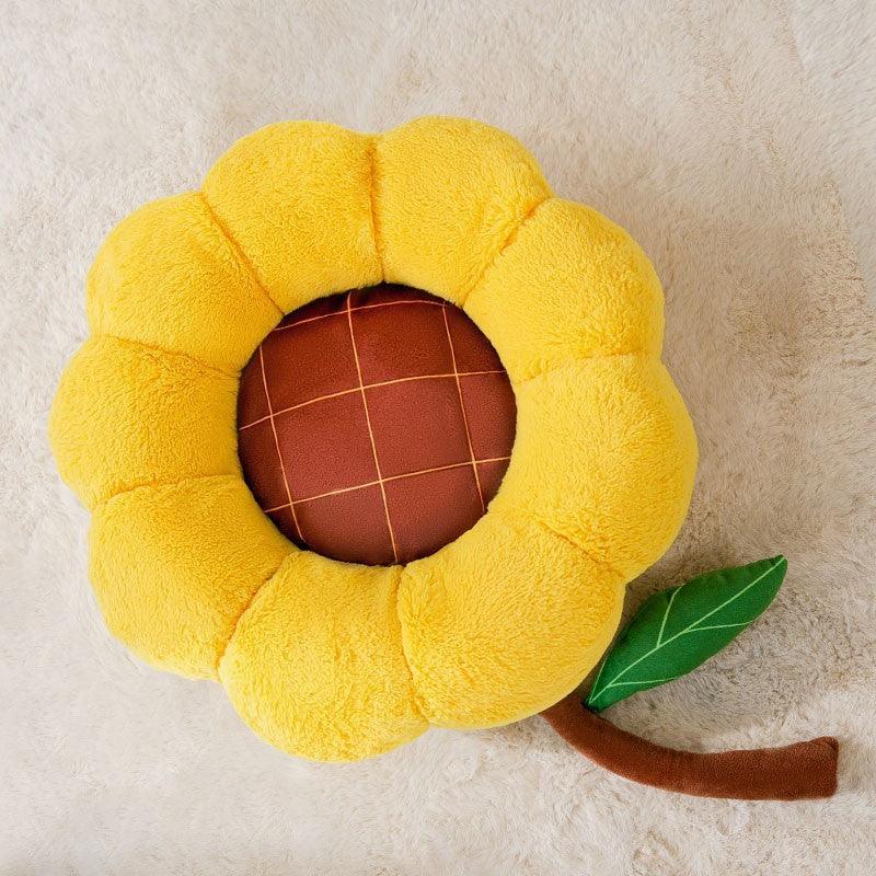 Sun Flower Shape Round Pet Bed