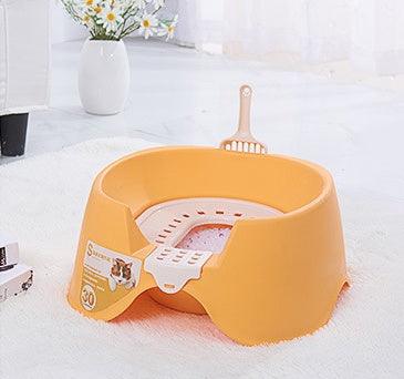 Spillproof Semi-enclosed Cat Litter Tray