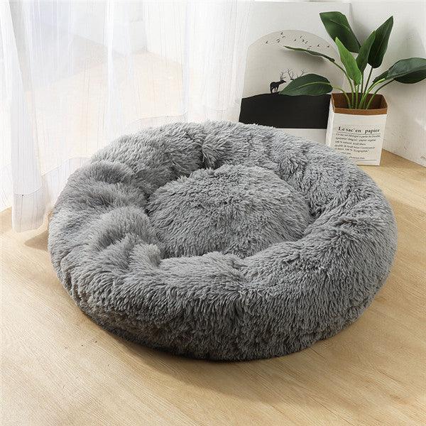 Round Small Dog Plush Bed-snuggletails