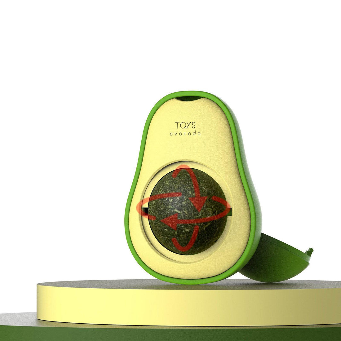 360 Rotating Avocado Catnip Toy