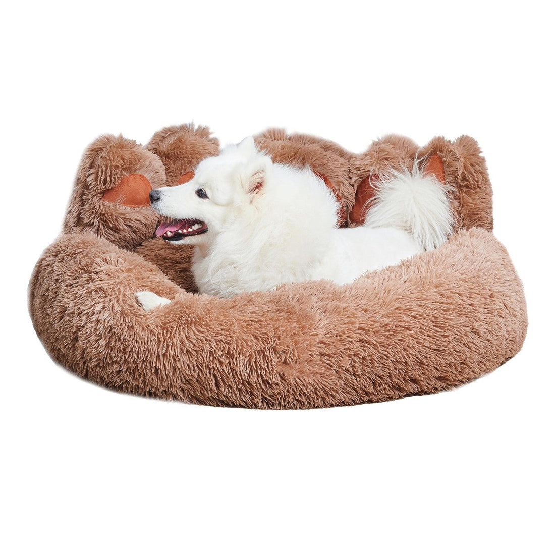 Paw Shape Cozy Plush  Dog Bed-snuggletails