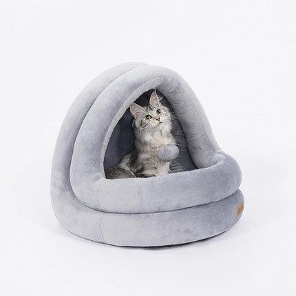 Cute Plush Warm Pet Nest Bed