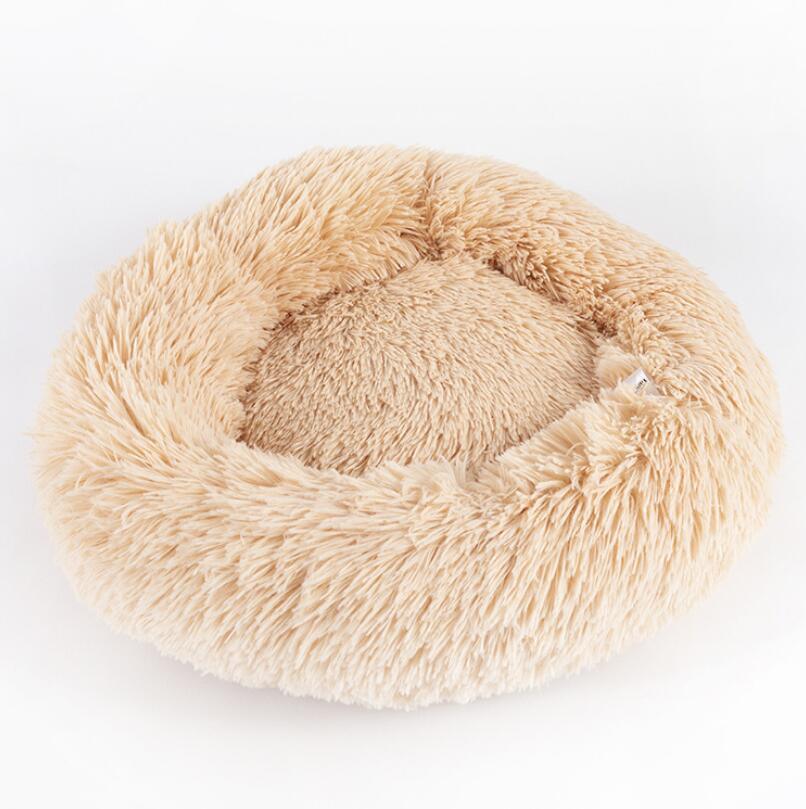 Round Small Dog Plush Bed