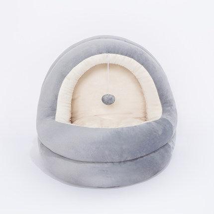 Cute Plush Warm Pet Nest Bed