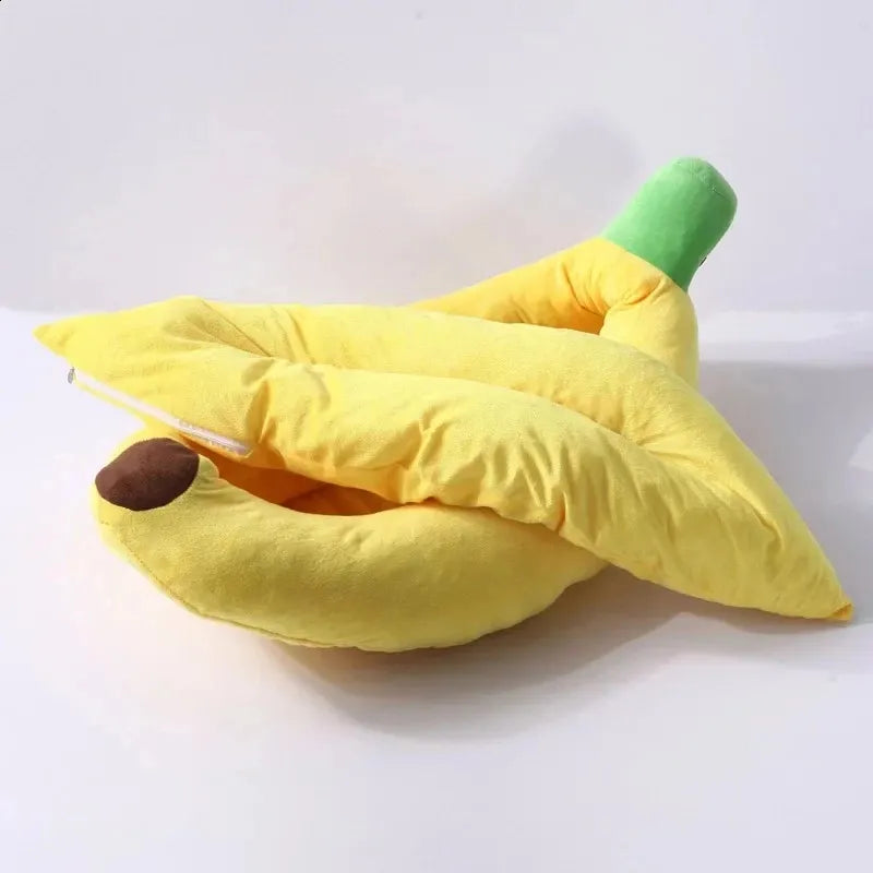 Washable Pet Banana Kennel Bed