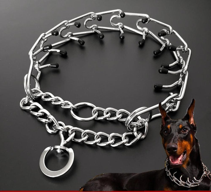 Chrome Plated Pinch Dog Collar Chain