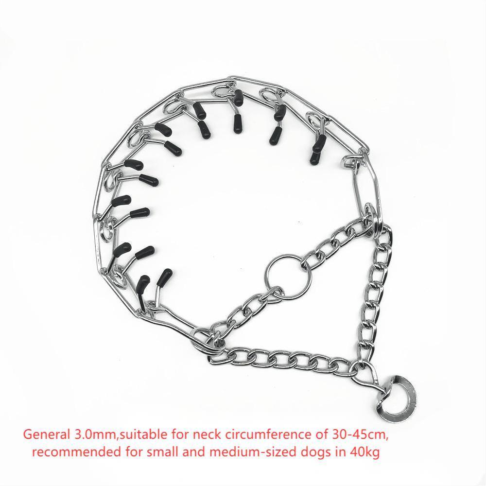 Chrome Plated Pinch Dog Collar Chain