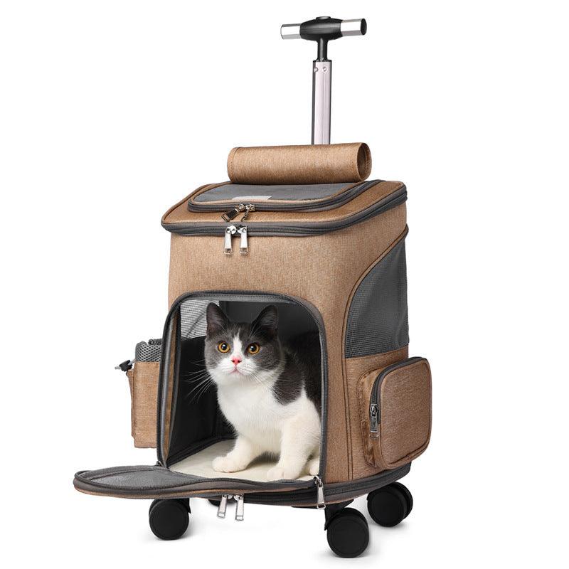 Portable Folding Pet Trolley Backpack