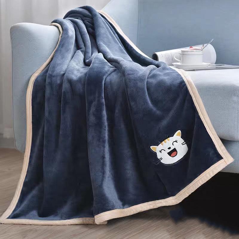 Pet Thicken Warm Flannel Sleeping Blanket