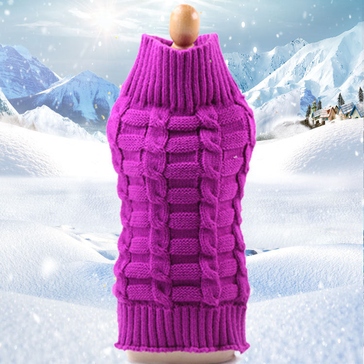 Cashmere Twisted Rope Dog Sweater