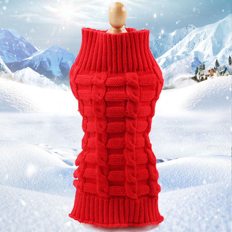 Cashmere Twisted Rope Dog Sweater