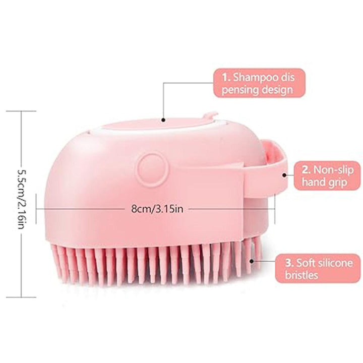 Pet Bath Comb With Shampoo Dispenser-snuggletails