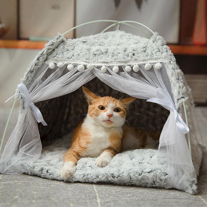 Winter Warm Foldable Cat Bed