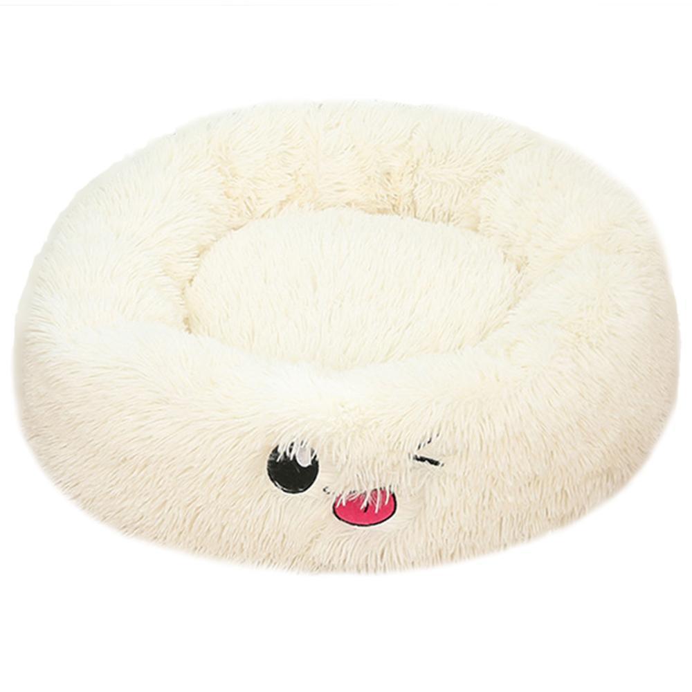 Round Small Dog Plush Bed