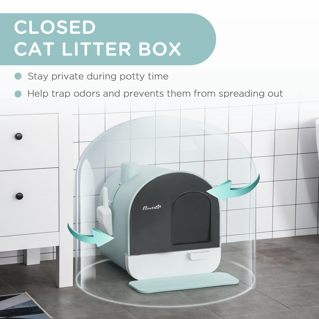 Cat Litter Box With Lid-snuggletails