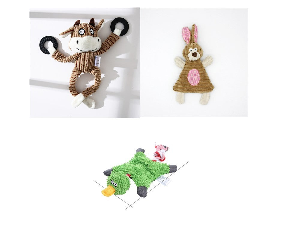 Squeaky Donkey Plush Dog Toy