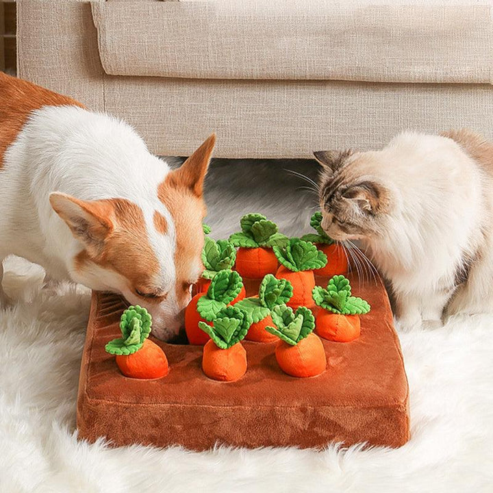 Plush Carrot Pet Snuffle Mat