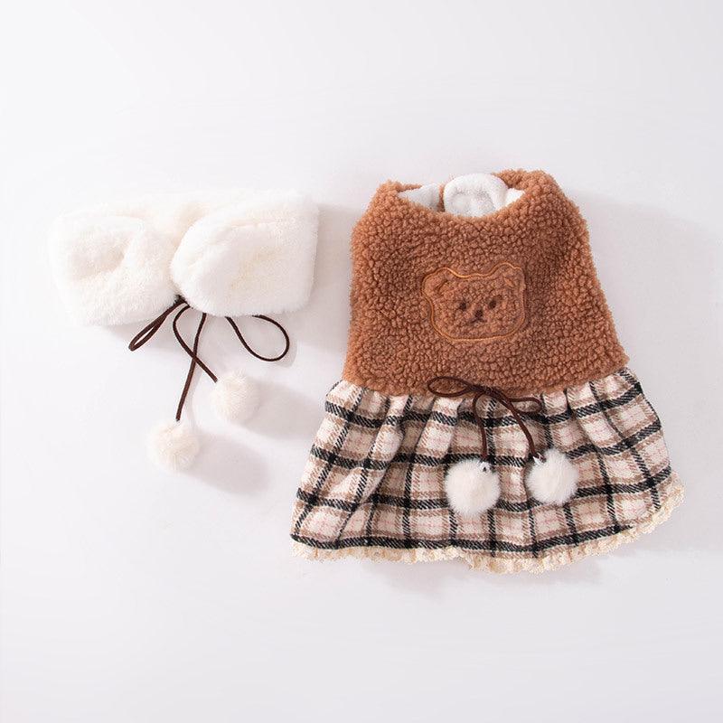 Teddy Bear Small Pet Winter Dress