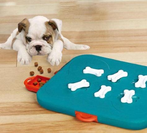 Puzzle Challenge Food Dispensing Dog Toy-snuggletails