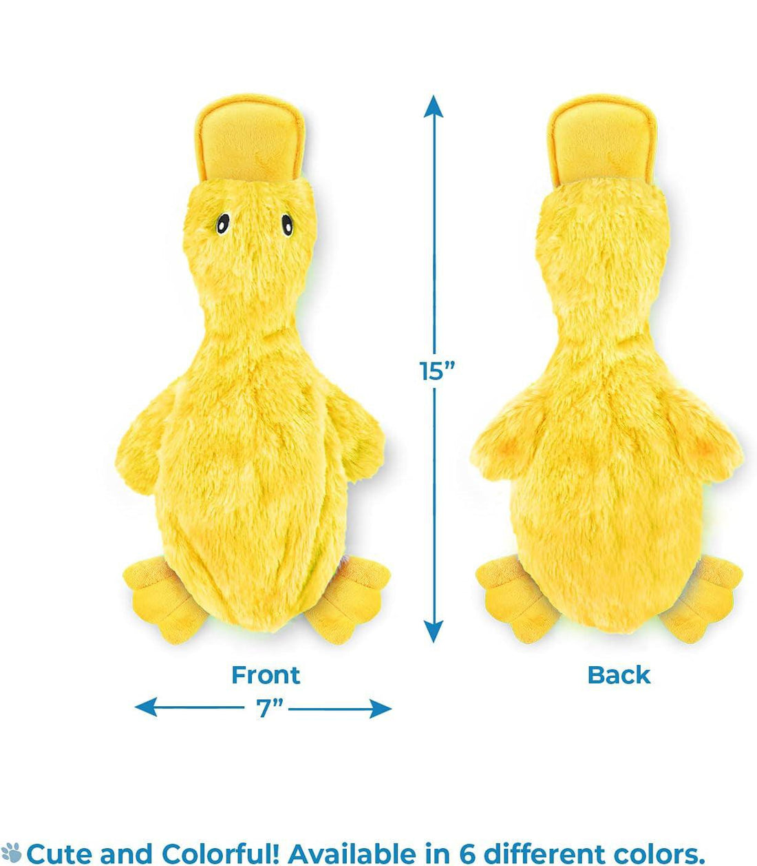 Soft Squeaker Duck Dog Chew Toy