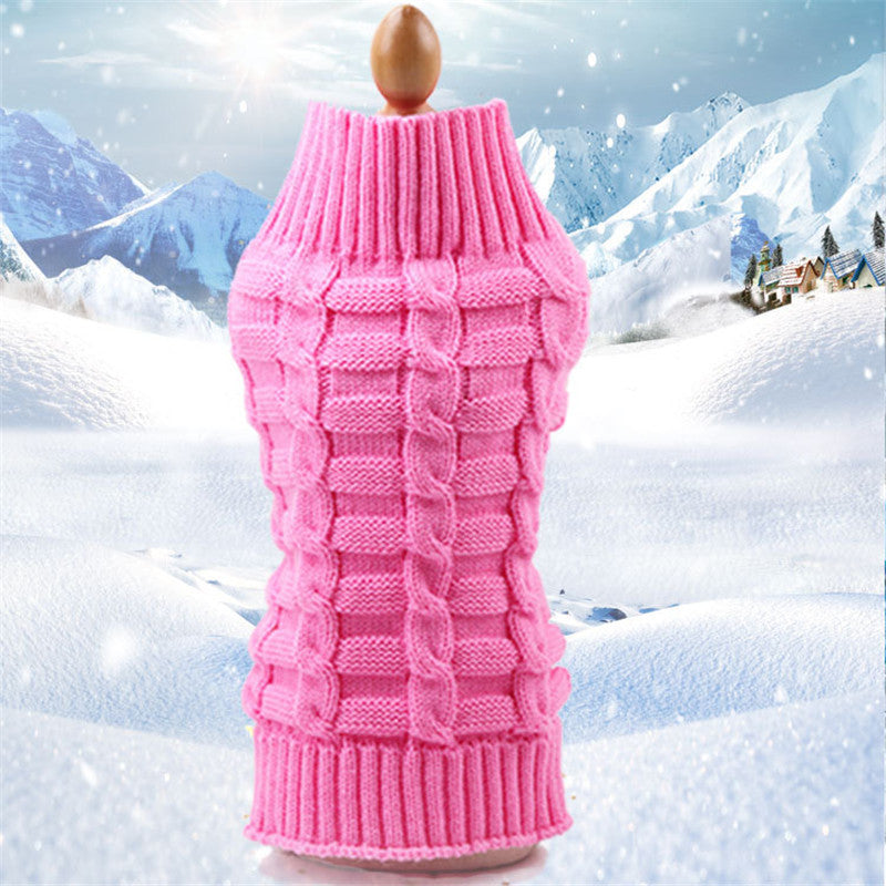 Cashmere Twisted Rope Dog Sweater