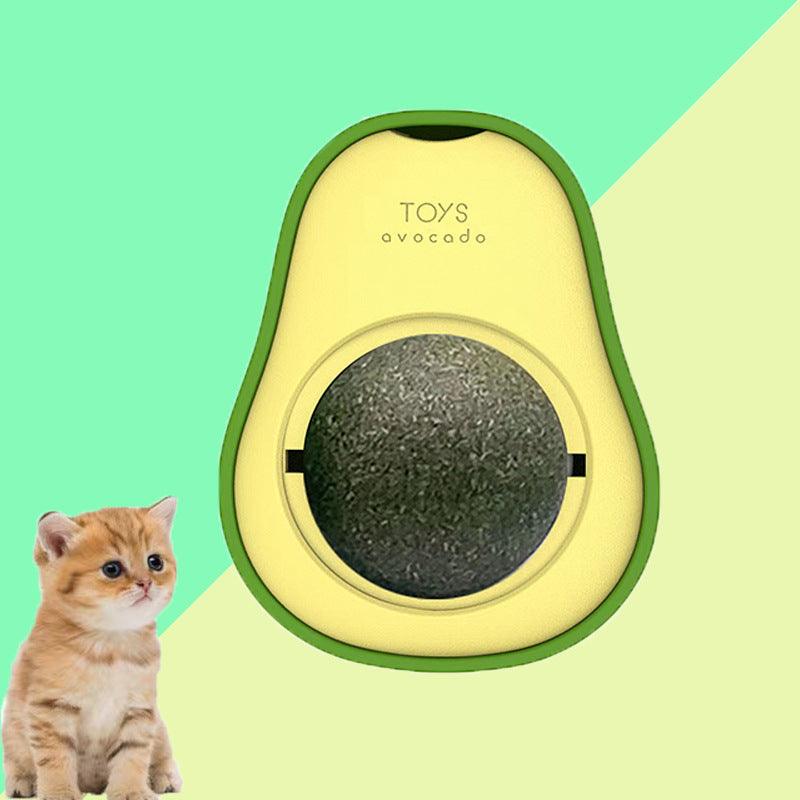 360 Rotating Avocado Catnip Toy