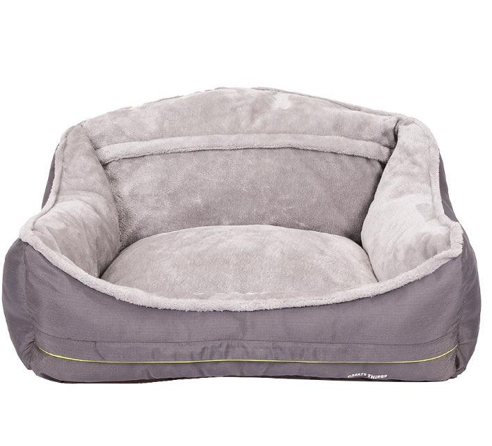 High Back Plush Warm Dog Bed