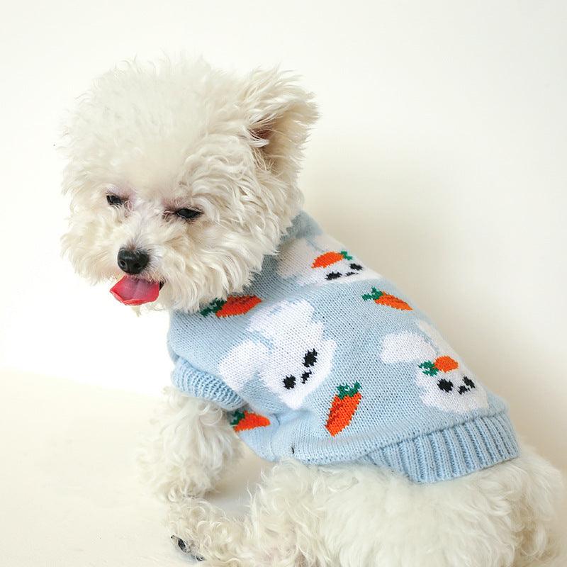 Bowknot Knit Sweater Pet Costume