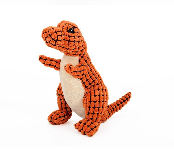 Stuffed Squeaky Dinosaur Dog Toy