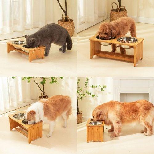 Elevated Dog Bowl Rack