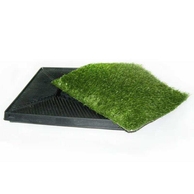 Portable Pet Potty Grass Mat with Tray