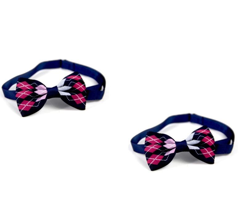 Pet Plaid Bow Tie Collar