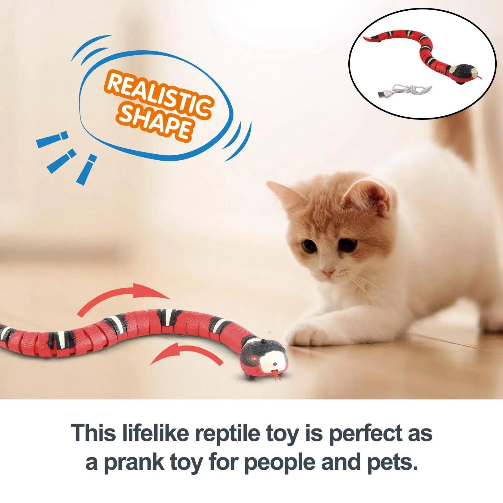 Interactive Moving Snake Toy for Cats