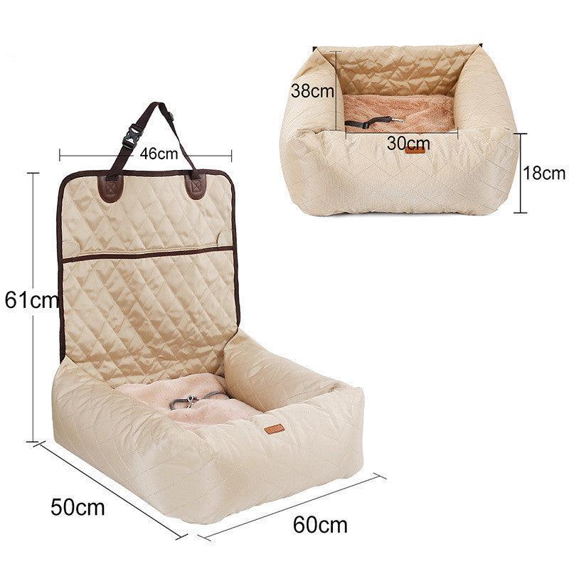 Waterproof Pet Car Seat Bed