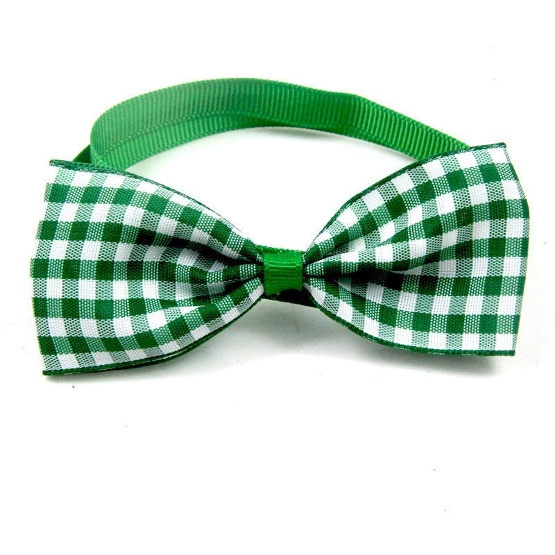 Pet Plaid Bow Tie Collar