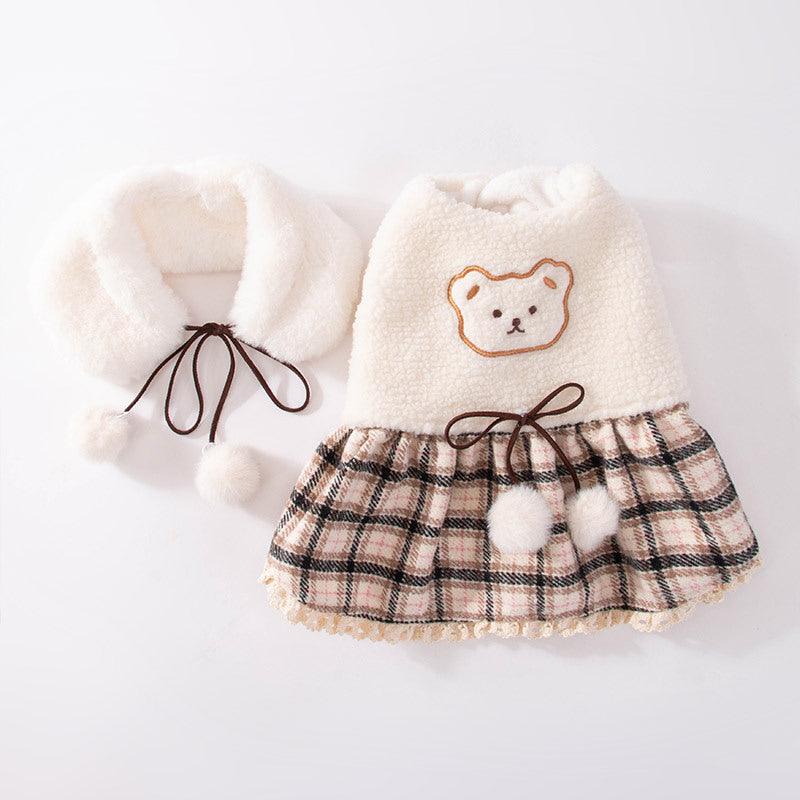 Teddy Bear Small Pet Winter Dress