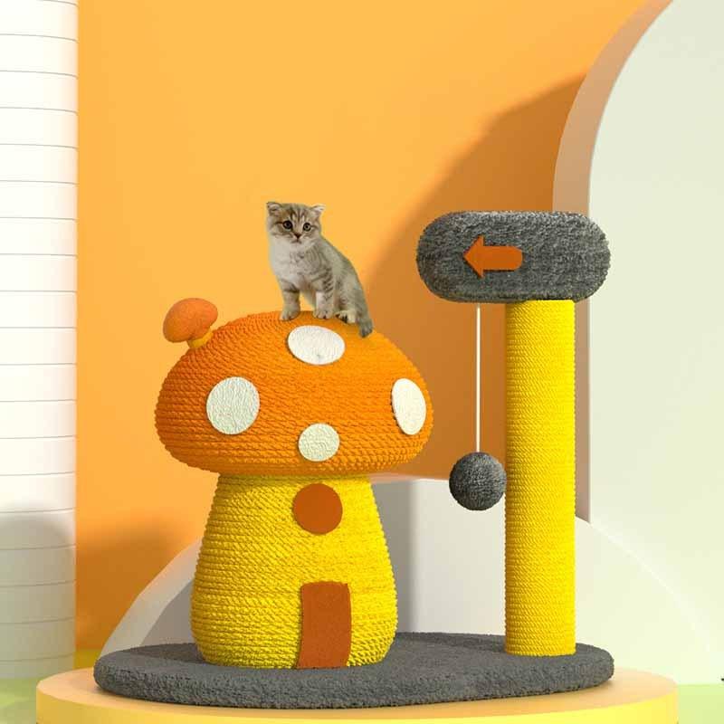 Sisal Mushroom Cat Climbing Frame