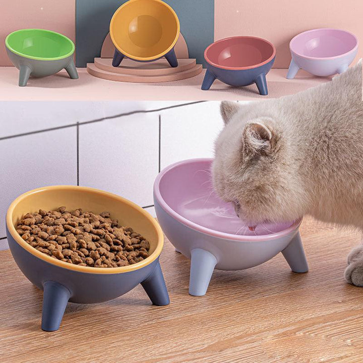 15° Tilted Raised Pet Feeding Bowls