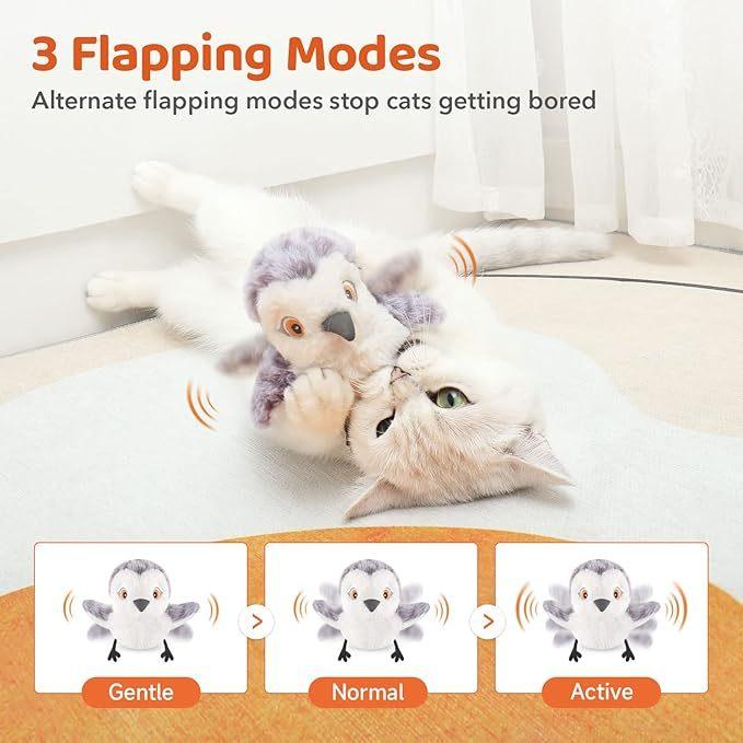 Flapping Bird Cat Exercise Toys-snuggletails