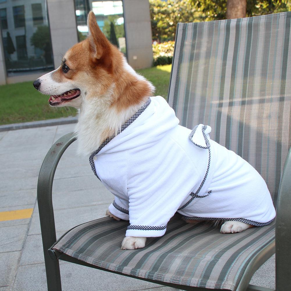 Soft Double-Sided Dog Bathrobe