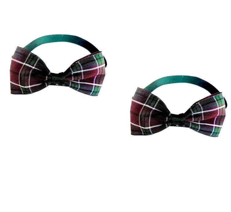 Pet Plaid Bow Tie Collar