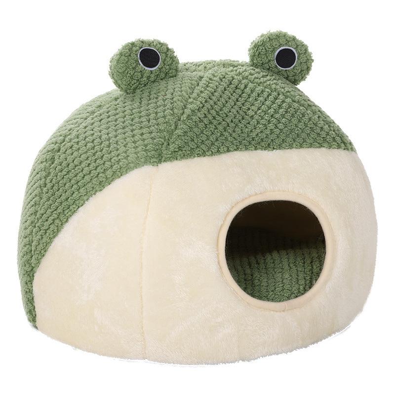 Pet Little Frog Series Warm Plush Nest