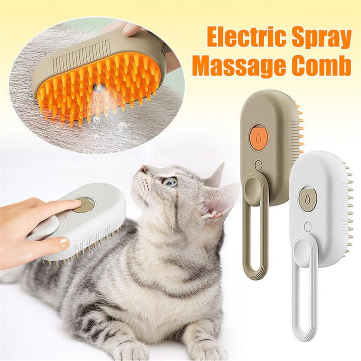 3 In 1 Electric Spray Cat Steam Brush