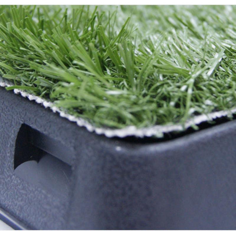 Portable Pet Potty Grass Mat with Tray