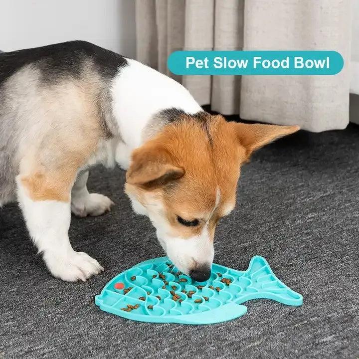 Silicone Pet Dogs Slow Food Plate-snuggletails