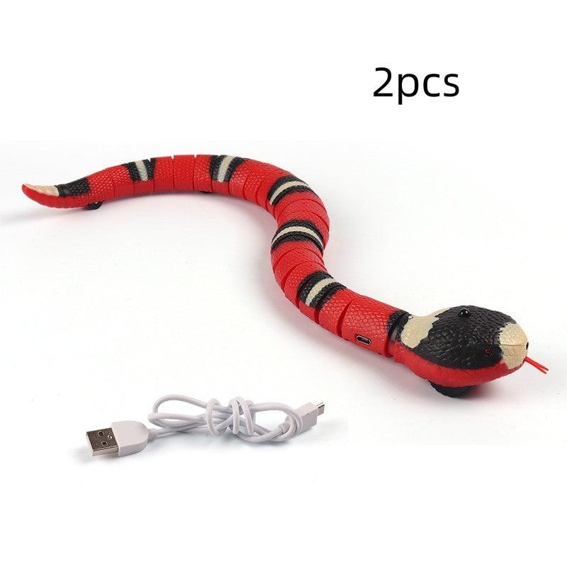 Juguete interactivo con forma de serpiente para gatos