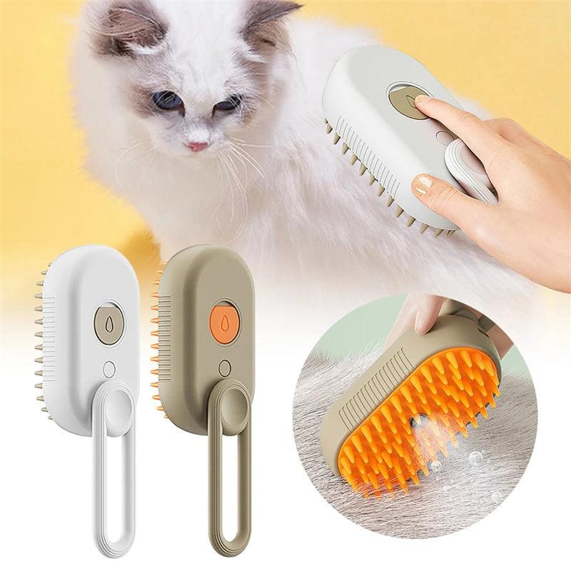 3 In 1 Electric Spray Cat Steam Brush